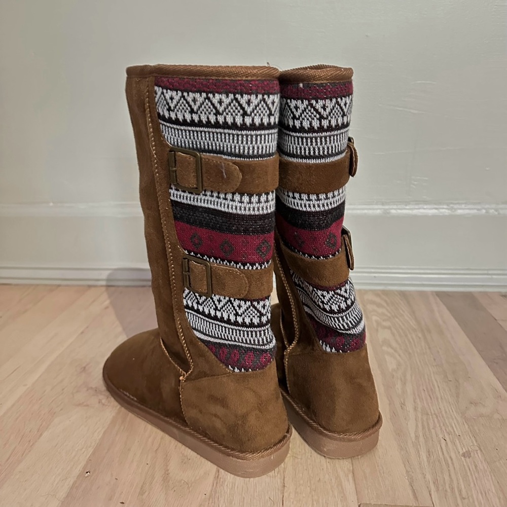 JustFab Cozy Faux Suede Boots